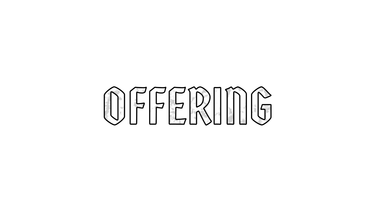 Holy Week Glass Offering Transparency