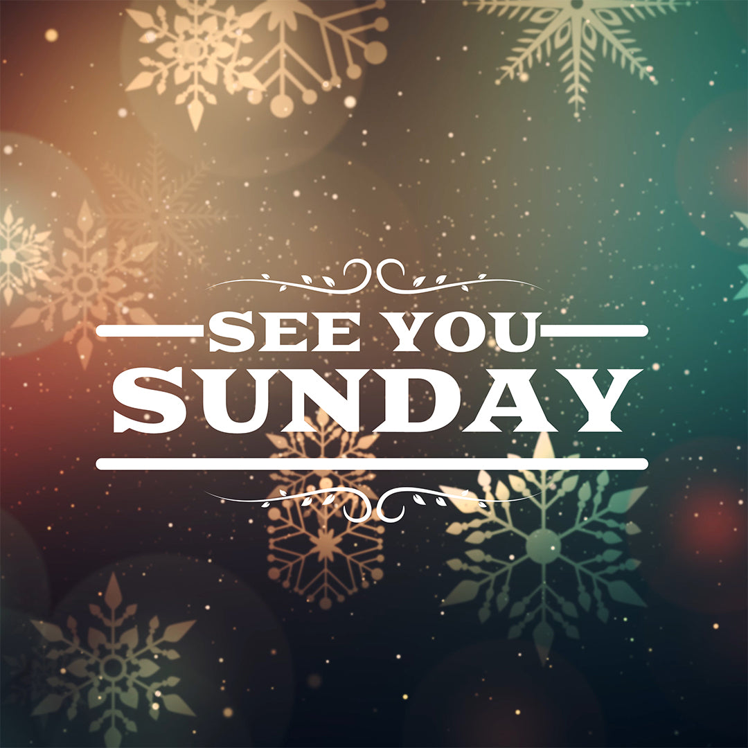 Vintage Christmas Sunday Editable