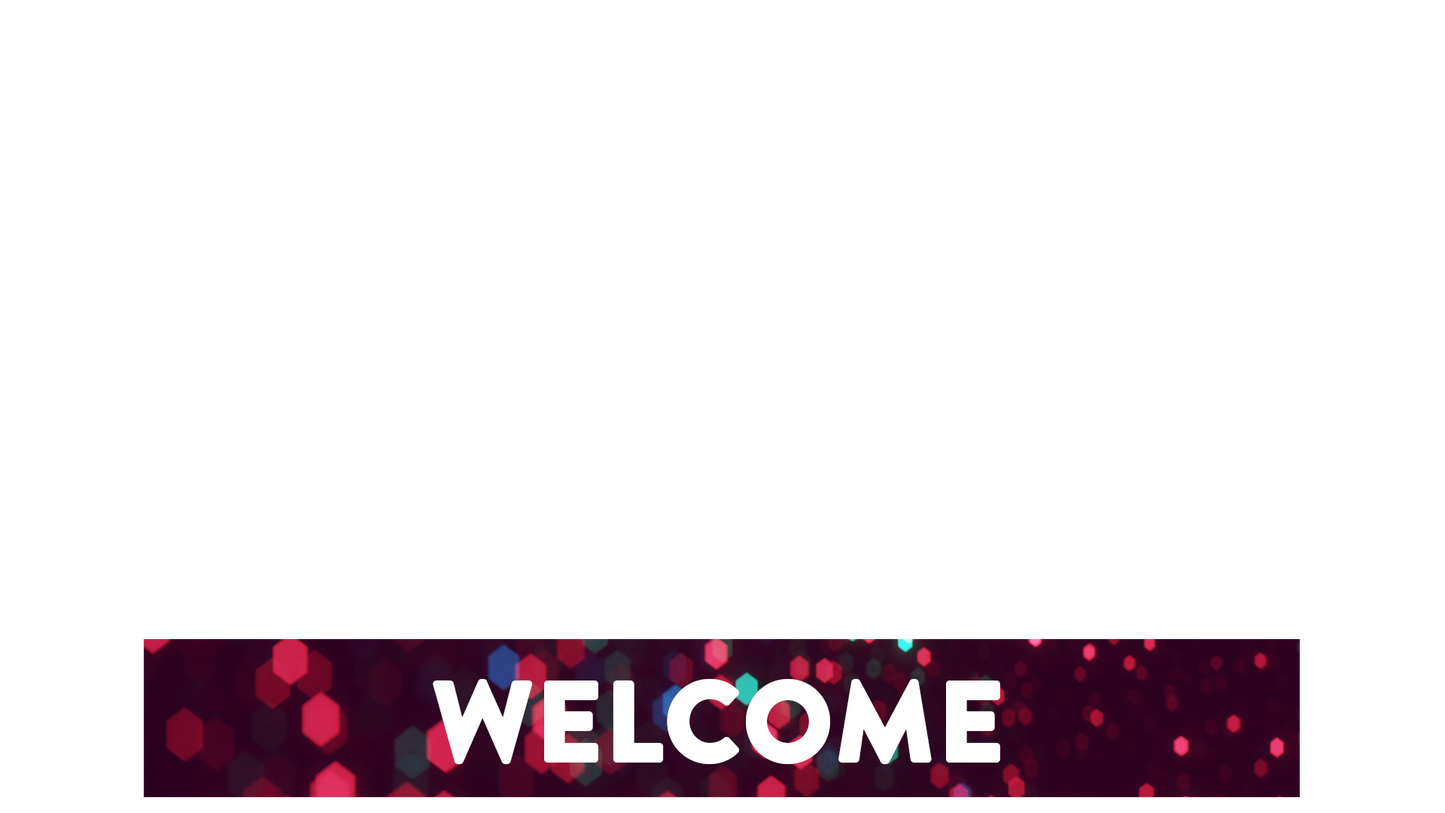 Glitter Echoes Lower Third Welcome
