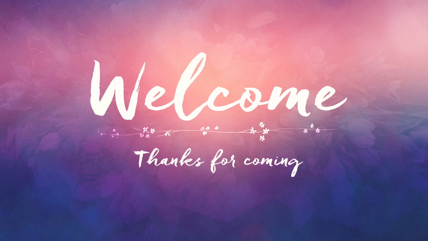 Floral Gradients Welcome Still