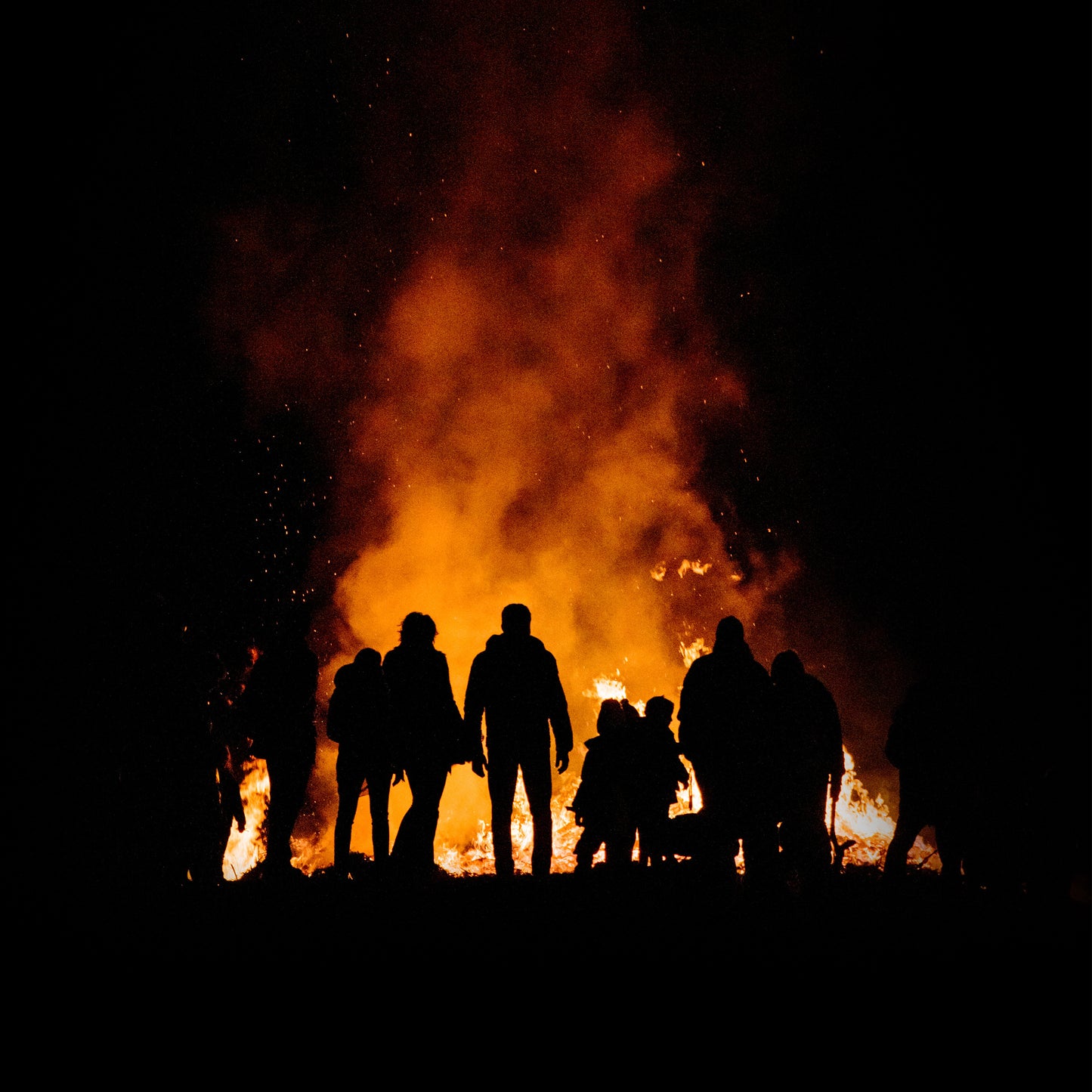 Family Night Bonfire Blank