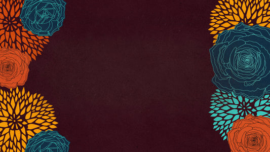 Floral Valentine Dark Red