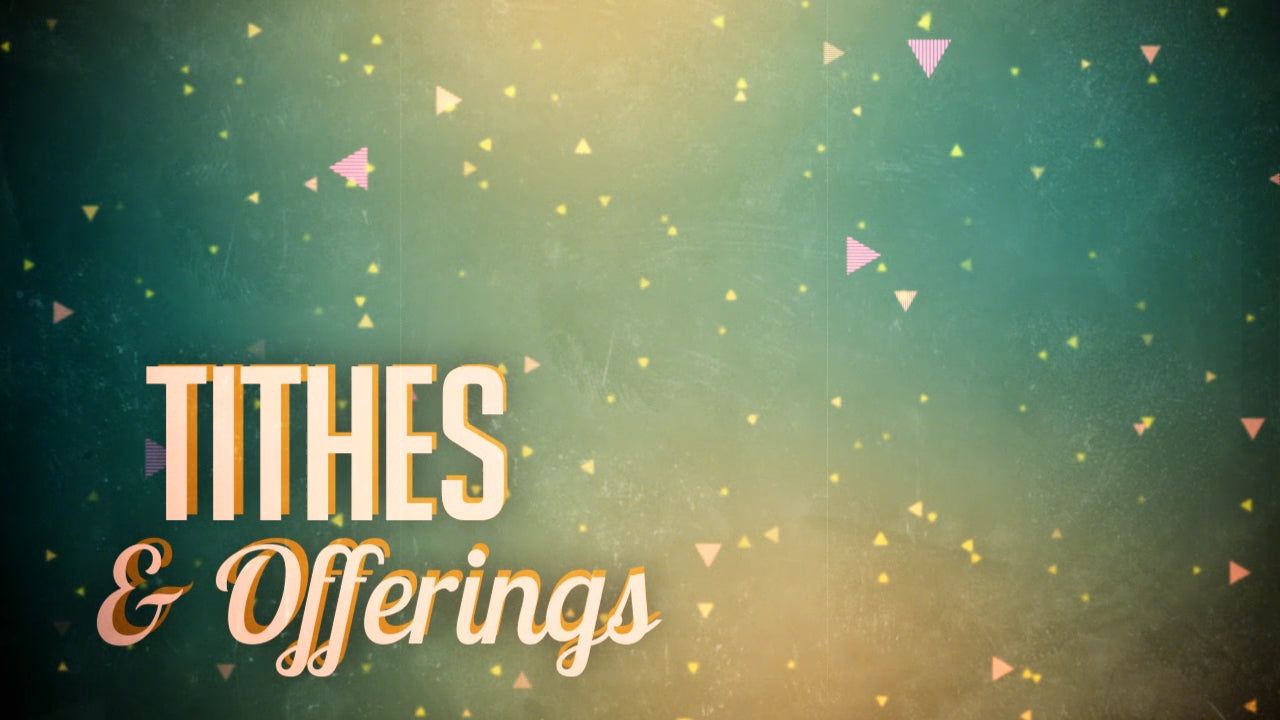 Retro Green Tithes & Offerings Still