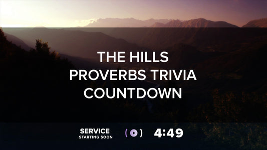 The Hills Proverbs Trivia Countdown