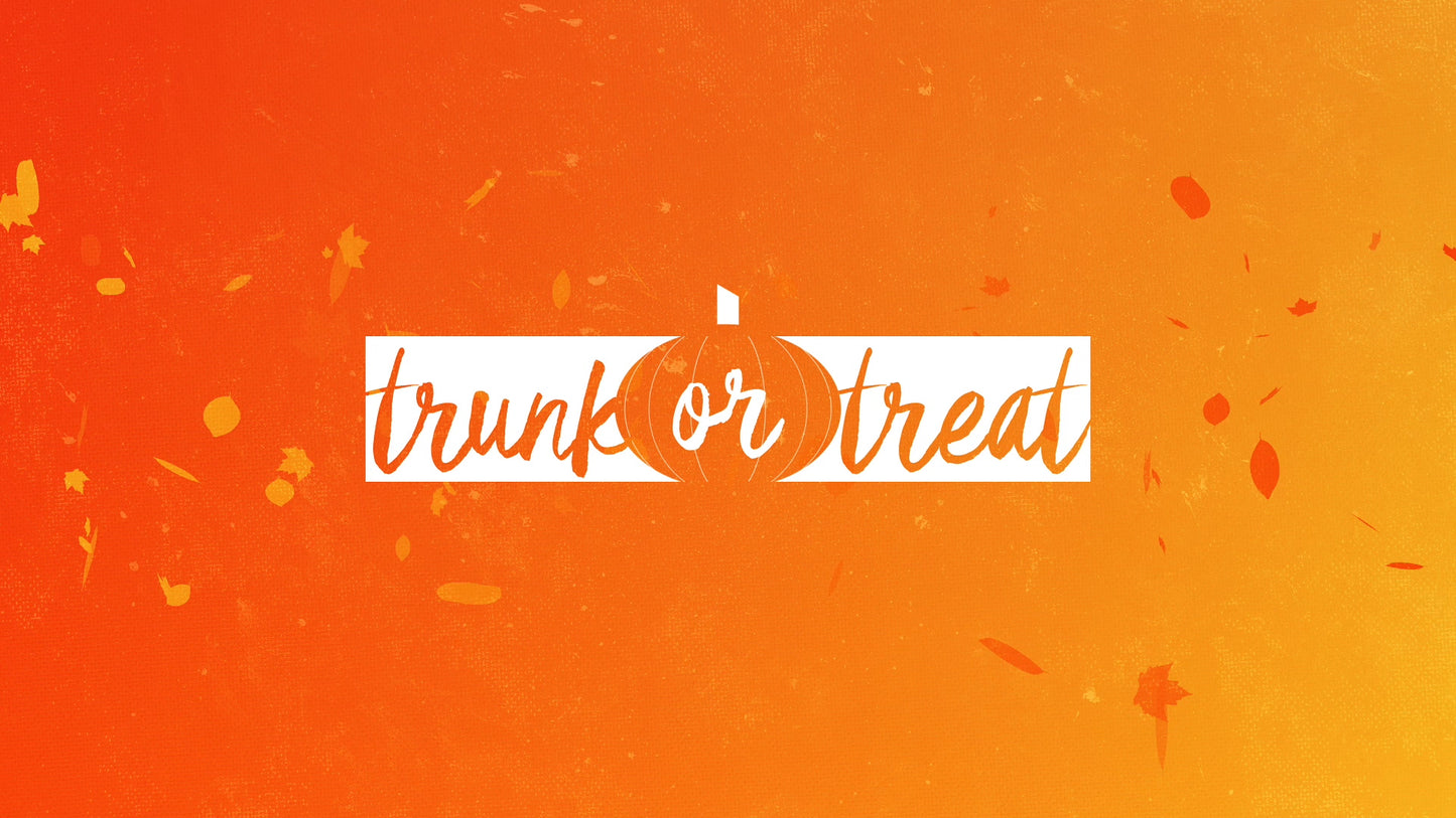 Gradient Leaves Trunk or Treat Still