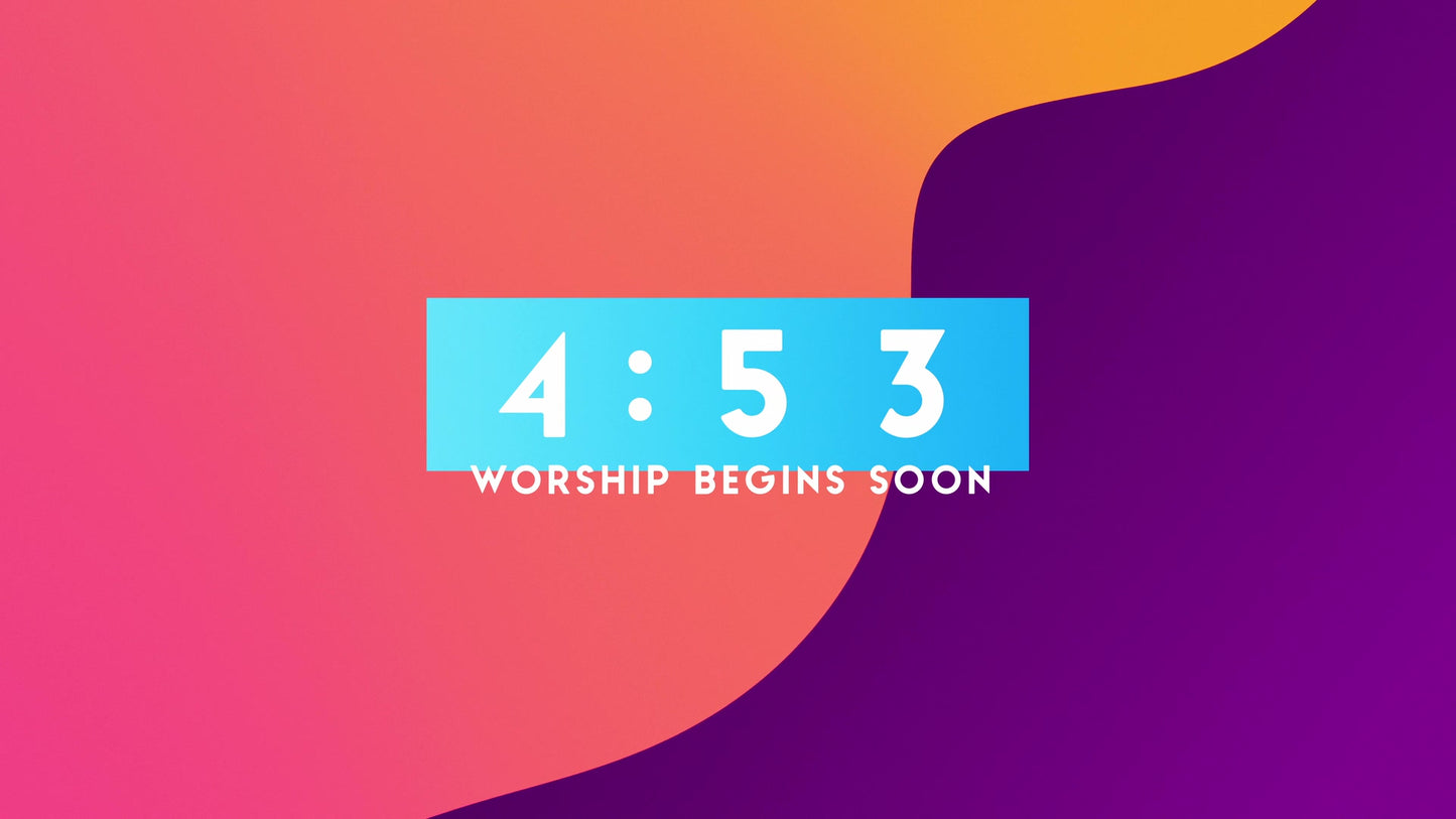 Vibrant Gradients Countdown