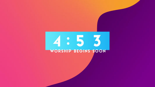 Vibrant Gradients Countdown