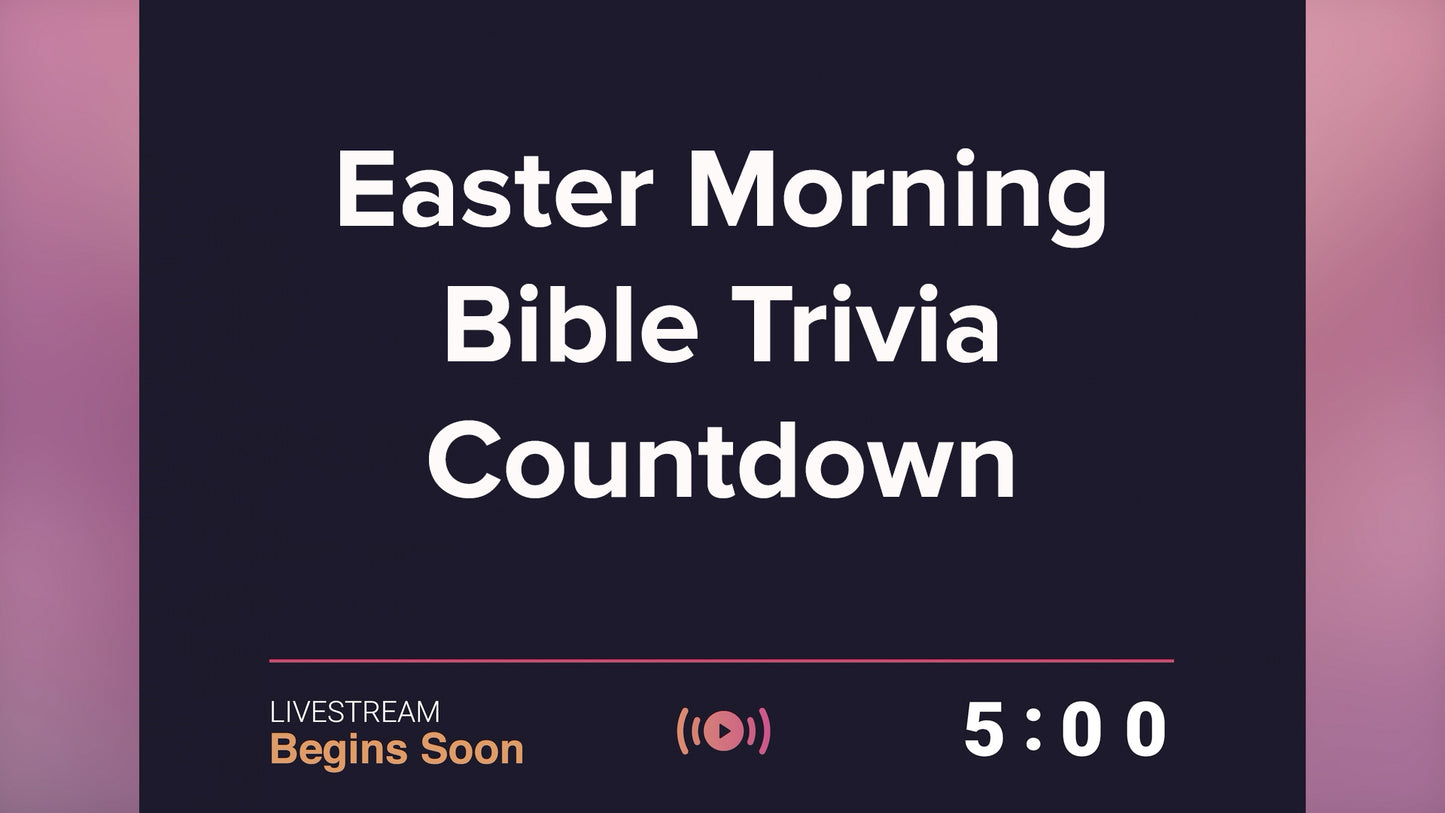 Easter Morning Trivia Countdown