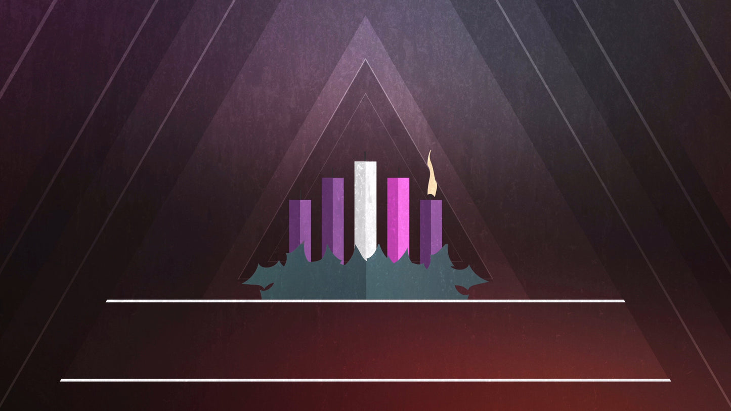 Christmas Advent Candles Week 01 Blank Still