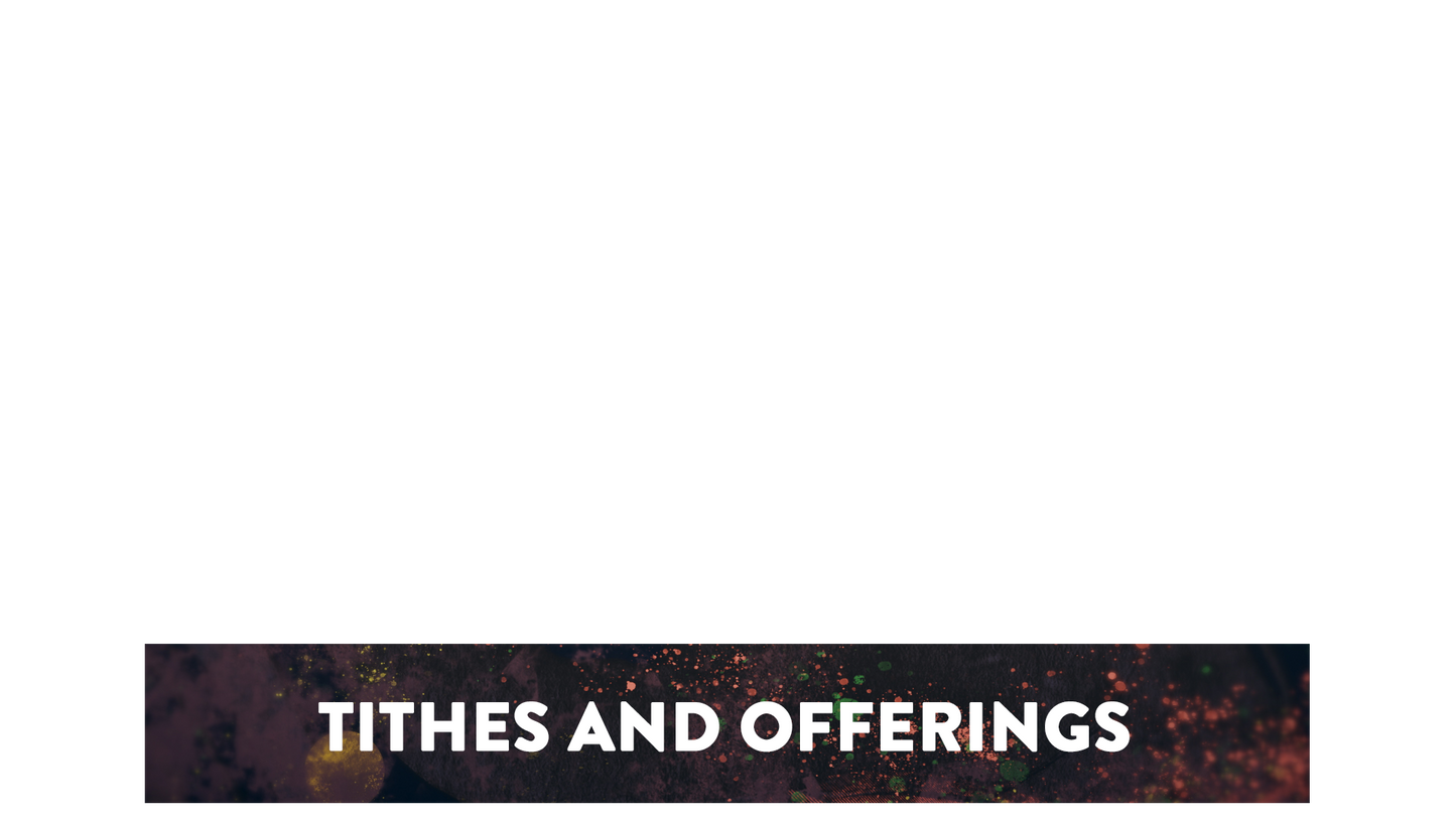 Painted Cosmos Lower Third Tithes Offering