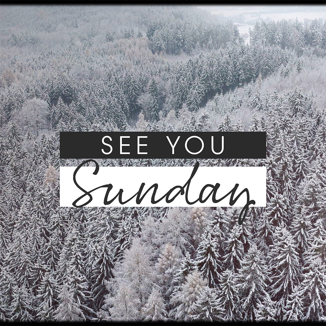 Retro Winter Sunday Editable