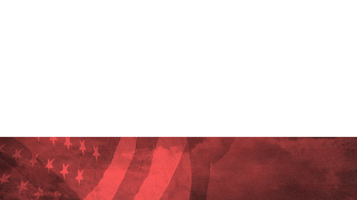 Veterans Day Flag Lower Third Full Blank Large