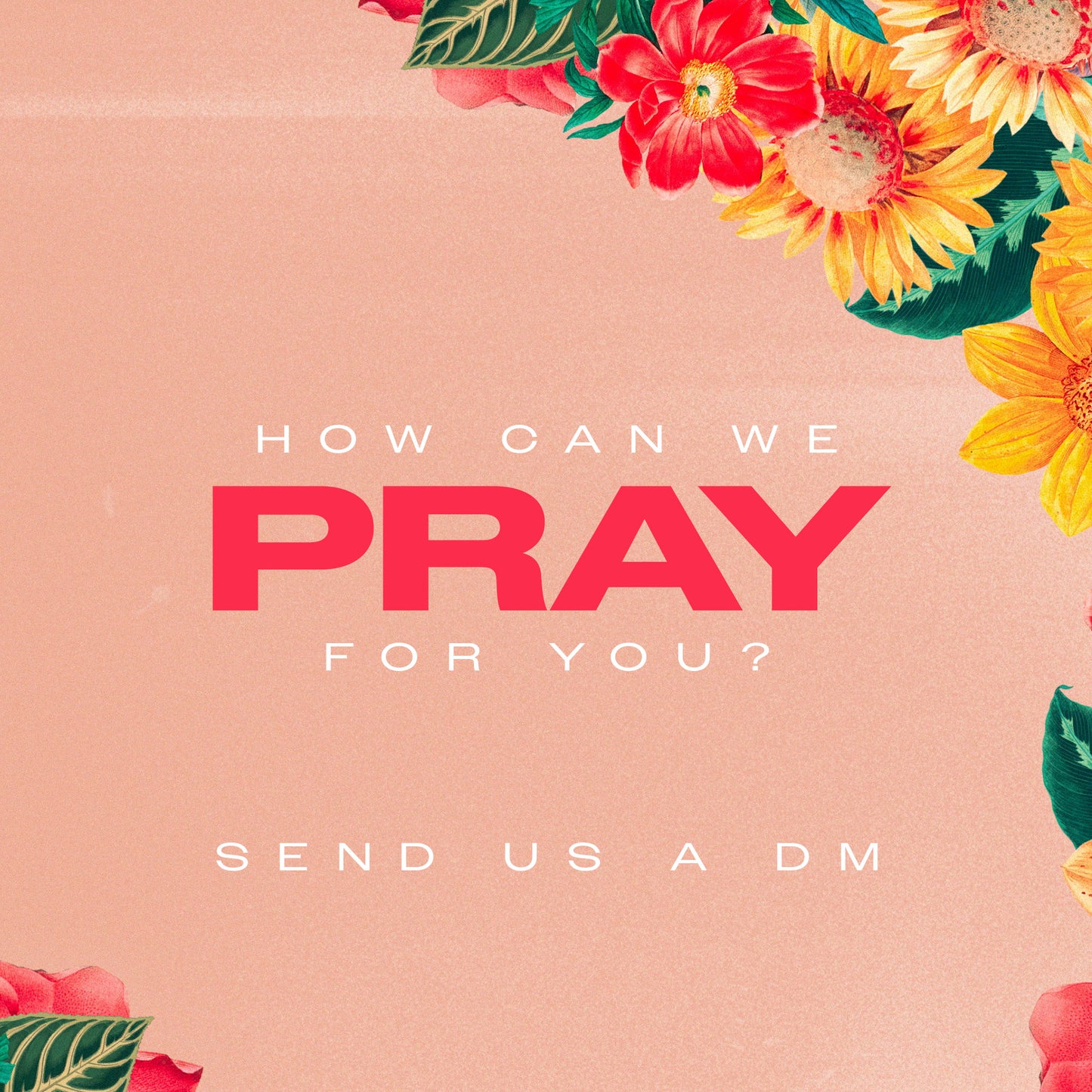 Vintage Floral Pray