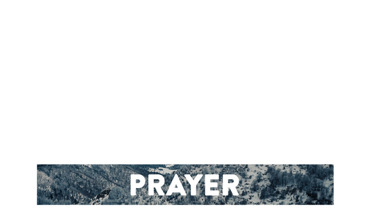 Glorious Winter Lower Third Prayer