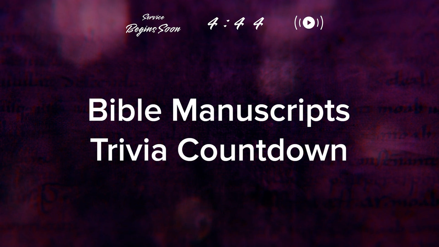 Ancient Words Trivia Countdown