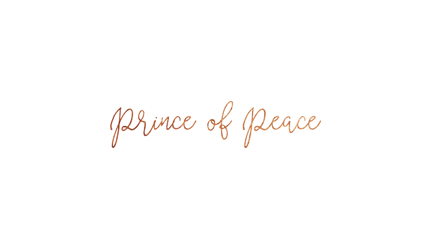 Christmas Candles Prince of Peace