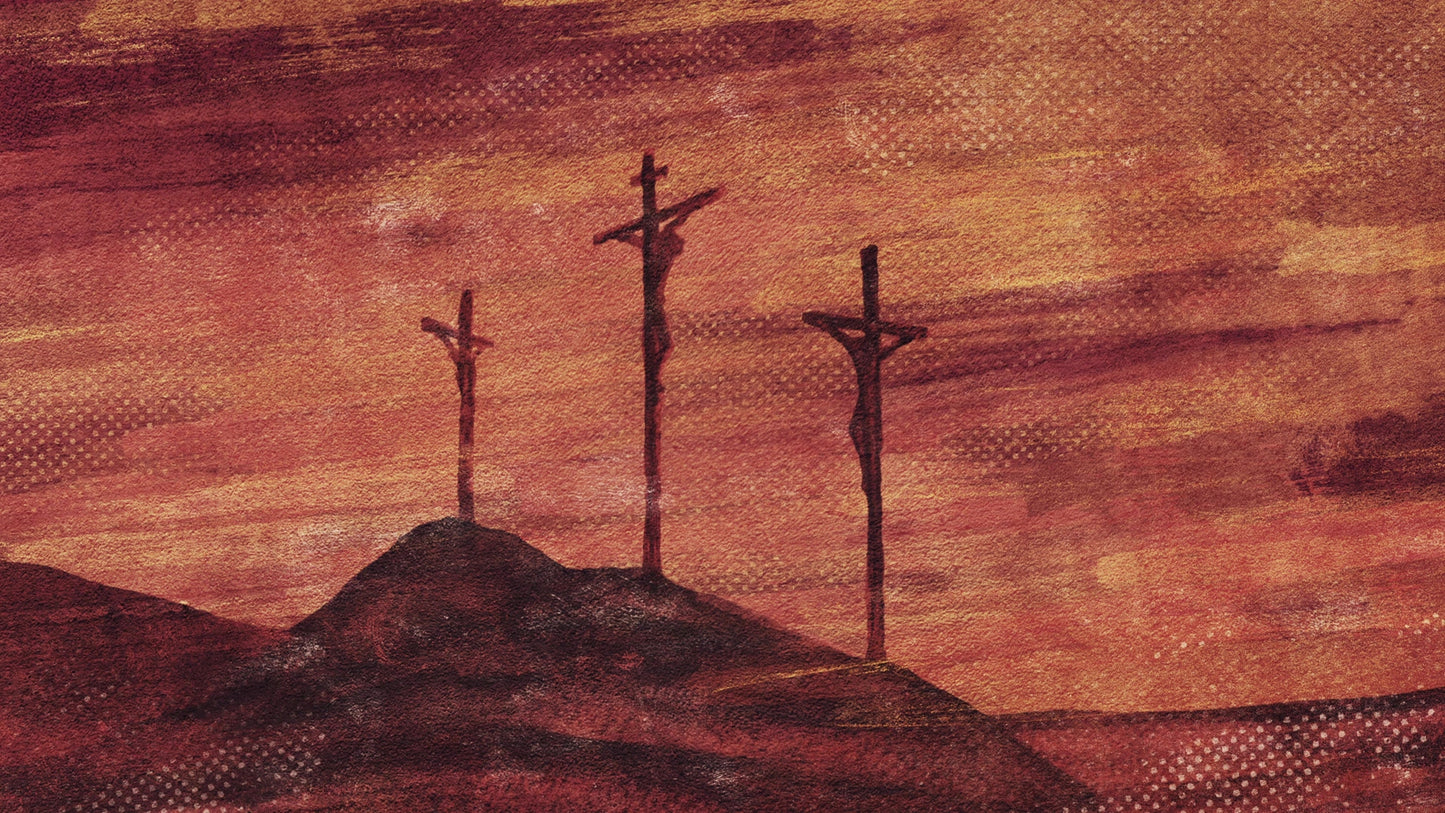 Easter Brush 11 Crosses Red