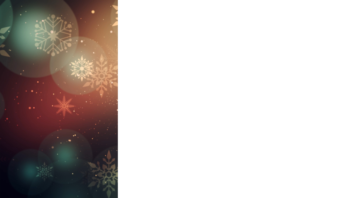 Vintage Christmas Lower Third Left Blank Transparency