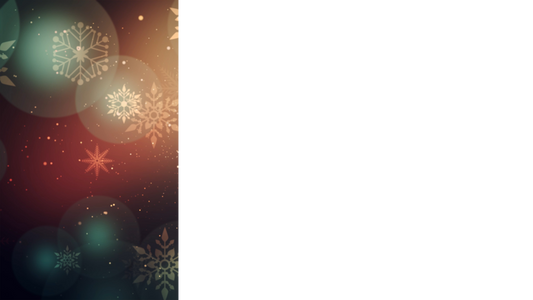 Vintage Christmas Lower Third Left Blank Transparency