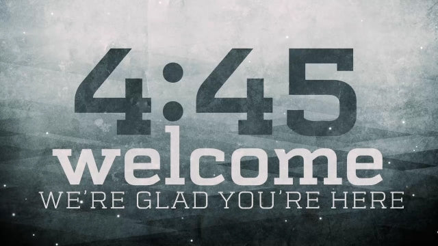 Subtle Welcome Countdown