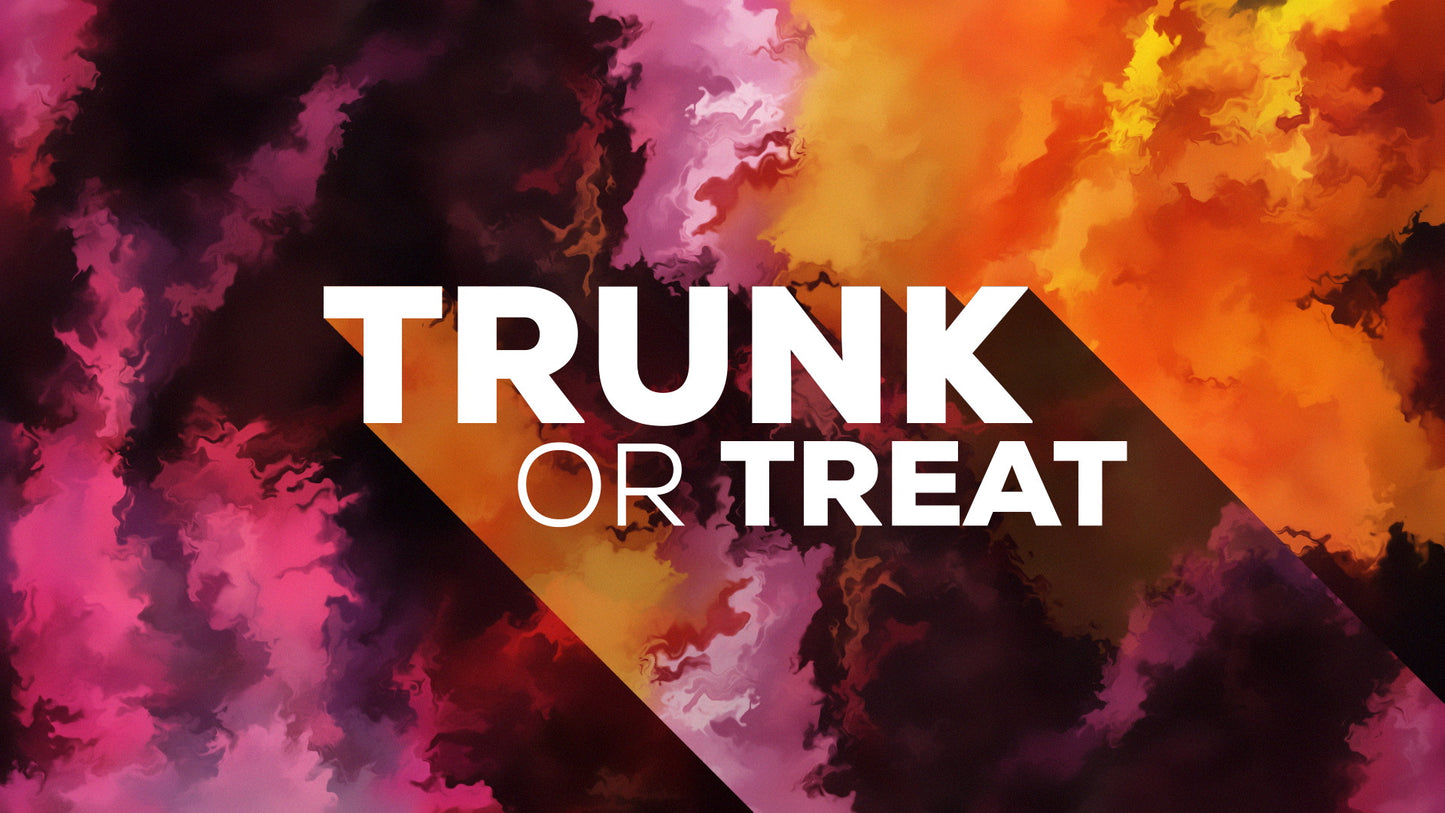 Fall Paint Trunk or Treat Still
