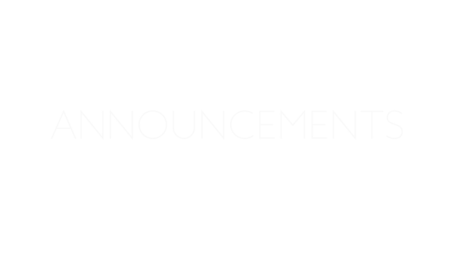 Summer Ripples Announcements