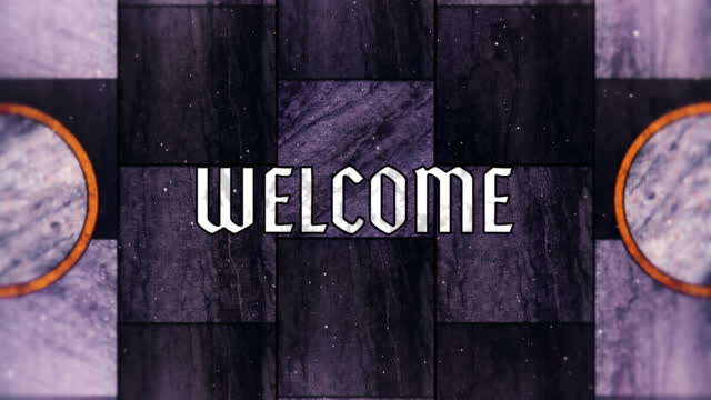 Holy Week Glass Welcome