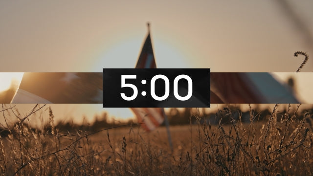 Sunset Flag Countdown