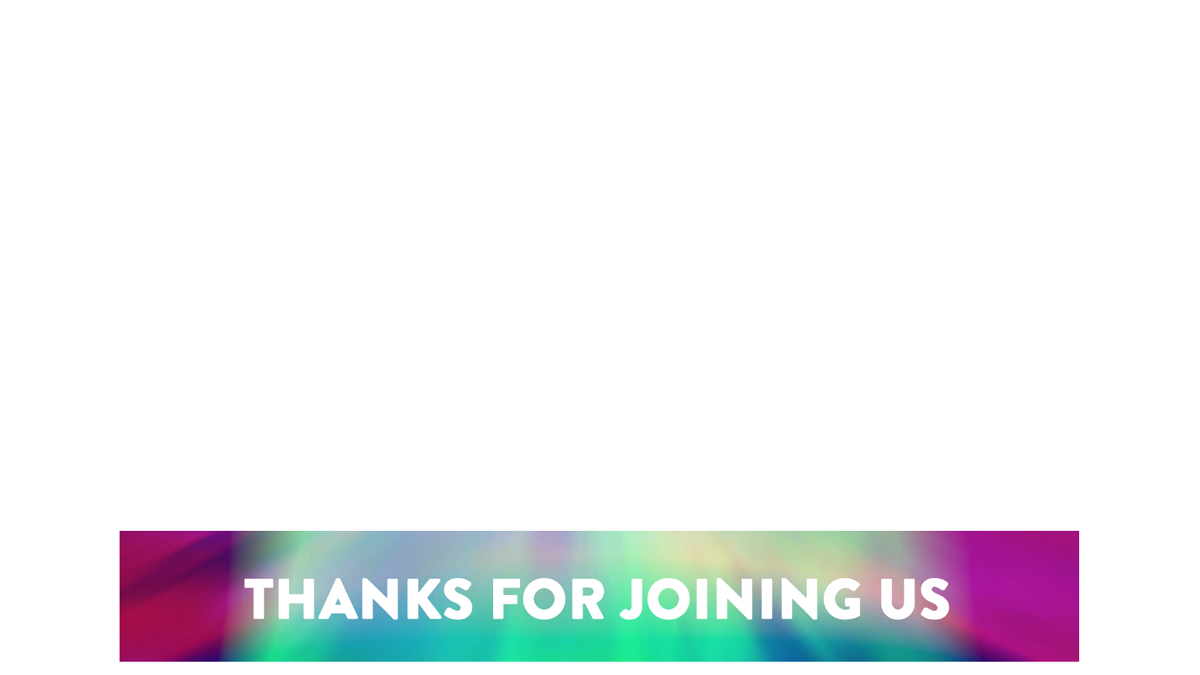 Chromatic Clouds Lower Third Thanks For Joining