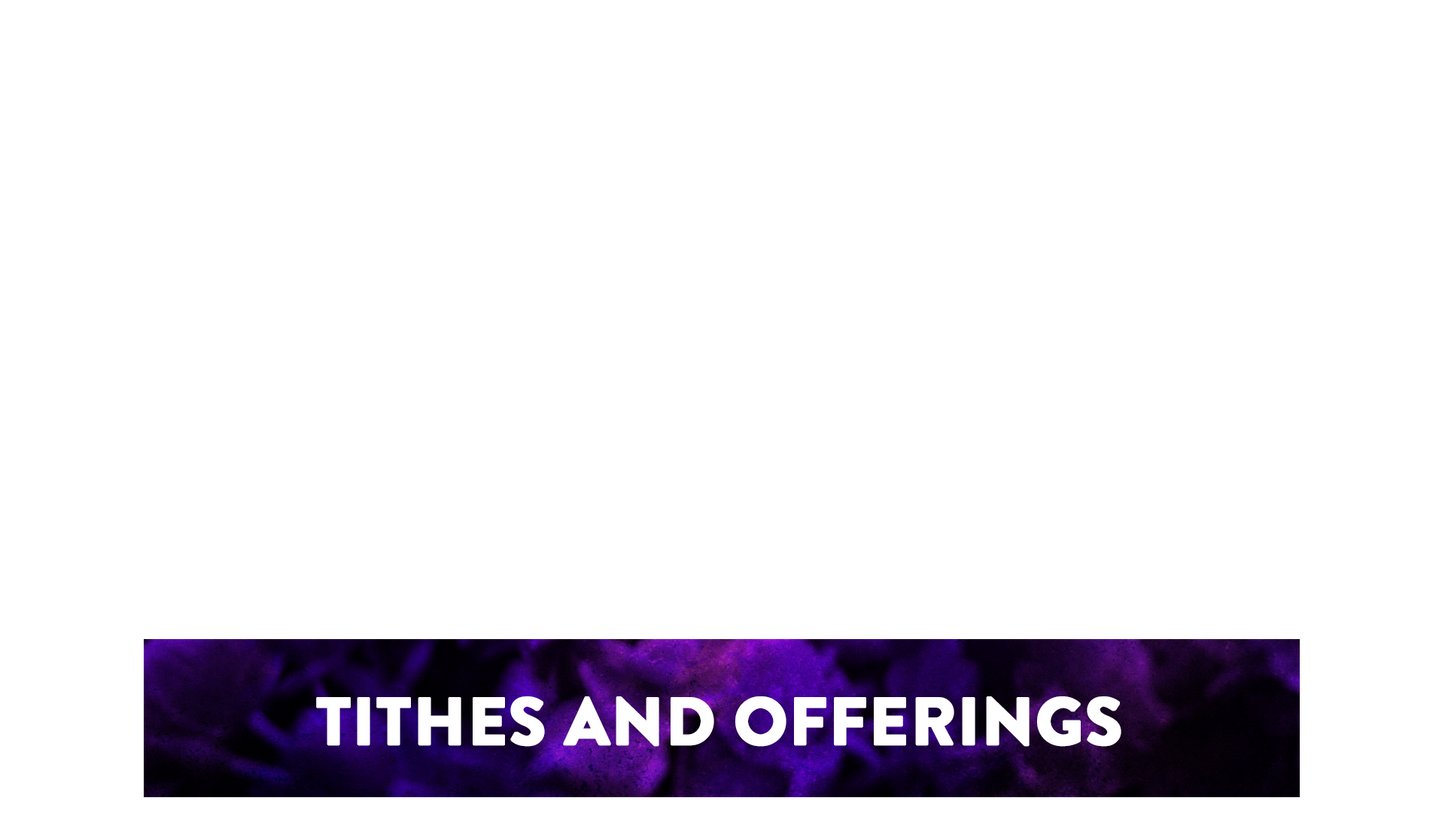 Floral Paint Lower Third Tithes Offering