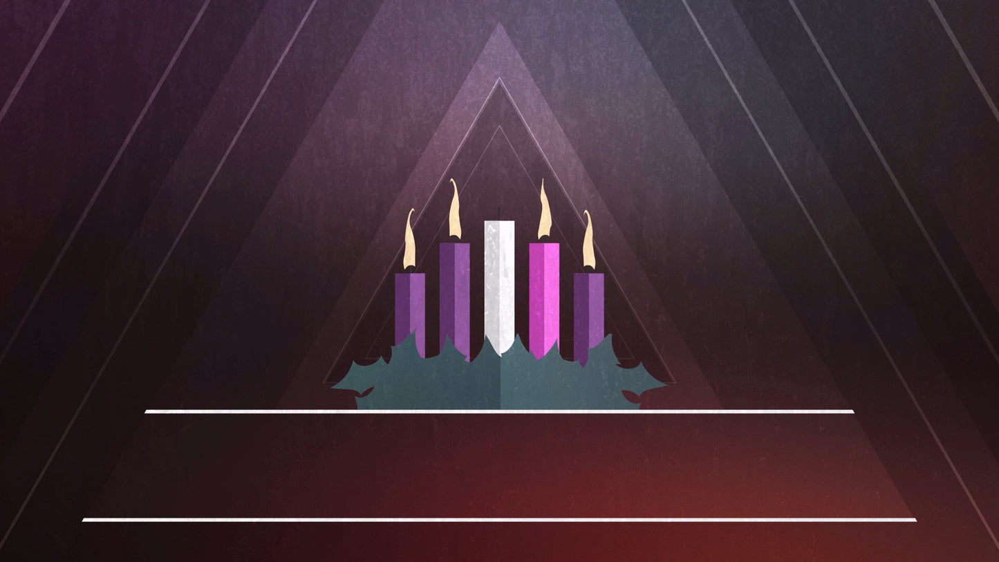 Christmas Advent Candles Week 04 Blank Still