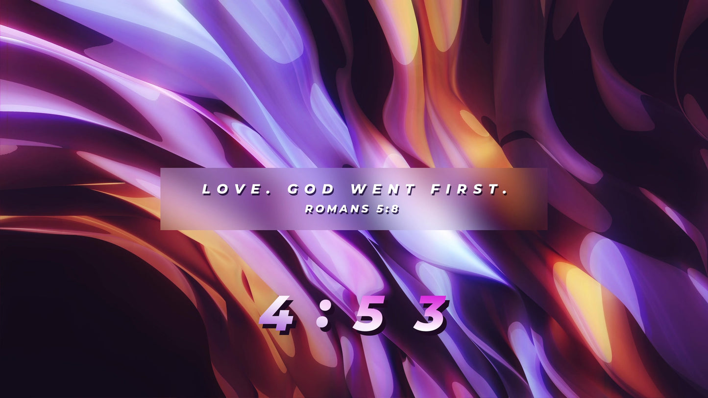 Color Waves Countdown Scripture