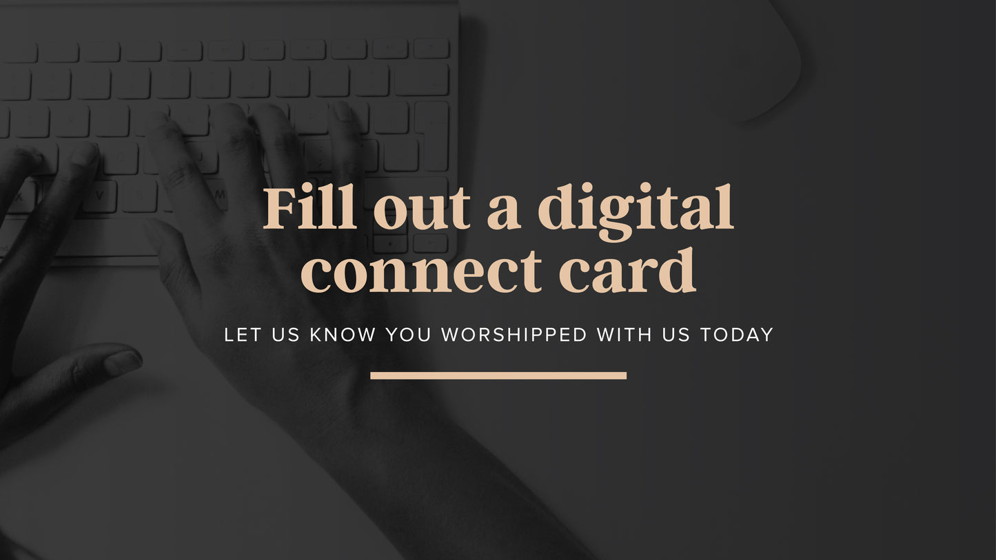 Digital Connect Card Sermon