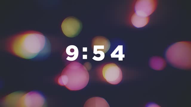 Blissful Bokeh 10 Min Countdown