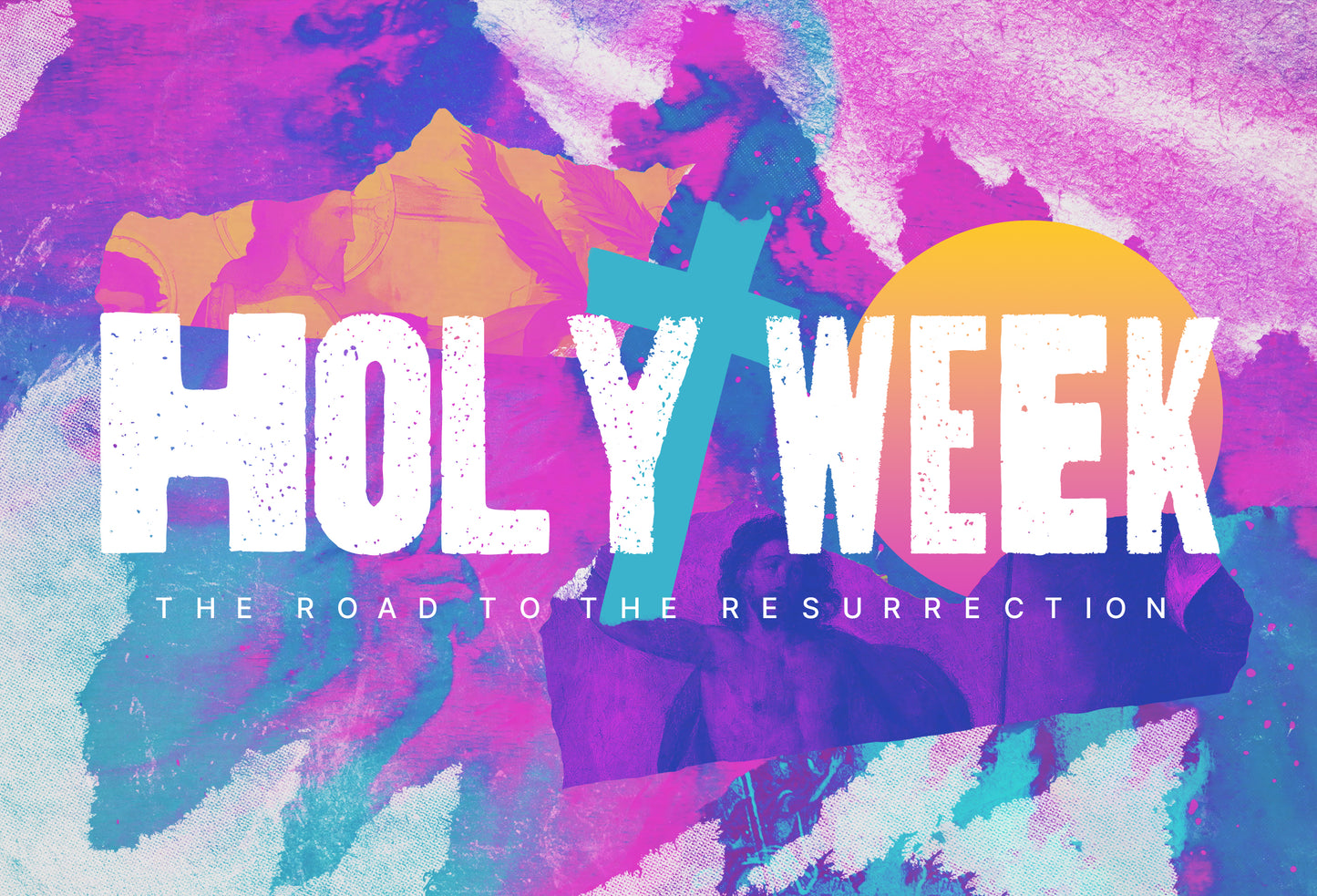 Holy Week Paint 8X5 Postcard