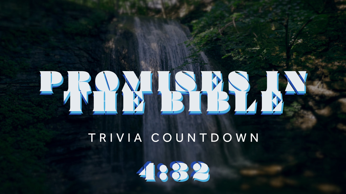 Promises In The Bible Trivia Countdown
